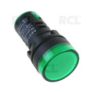LEMPUTĖ LED signalinė ø27mm 12V, žalia, AD16-22DS VLLI03Z12.jpg