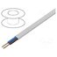 YDYP-2X1.5/300 Wire; YDY; 2x1.5mm2; flat; wire; Cu; PVC; white; 300V,500V; 100m n3V8JcKPnATK3jN4I87X3iEYaa93FbCp1CGyGP5u4xU