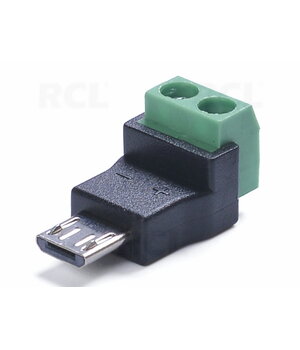 PLUG micro USB B tips uz 2pin termināli 5V

 CKI832.jpg