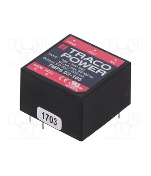 TMPS 03-105 Converter: AC/DC; 3W; Uin: 85÷264VAC,120÷370VDC; Uout: 5VDC; 72% qgTzuJVwjQ2irb3-J40_b-l9C7iC46CNesMnoaE8kgs