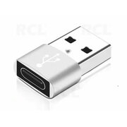 ADAPTER OTG USB A 2.0 (M) <-> USB C tips (F), sudraba

 CPEK018S.jpg