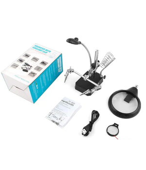 Lodēšanas dzelzs statīvs ar palielināmo stiklu un LED apgaismojumu, TE-800

 ILITS5+1.jpg