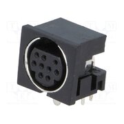 VG05006 Connector: DIN mini; socket; female; PIN: 9; THT; angled 90° W7KcvbpoW4B5aBWFa7L10tL0KNp4LF6n94FAbCSZLpk