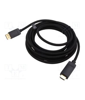 HCCBF Cable; DisplayPort plug,both sides; PVC; textile; Len: 1m; black Ez8jXcdQ8_XM_Fz5r0gzw1KifUpRWLTF9kpr9yJ-v64