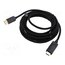 HCCBF Cable; DisplayPort plug,both sides; PVC; textile; Len: 1m; black Ez8jXcdQ8_XM_Fz5r0gzw1KifUpRWLTF9kpr9yJ-v64