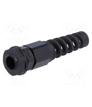 AG-12SR Cable gland; with strain relief; M12; 1.25; IP68; polyamide; black zBlnhFTnpPz2hoQsjiCdAztEYDdKRlQuxkHSujbYzx0