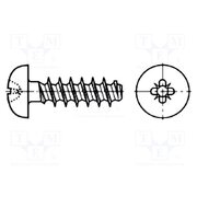 3205355 Screw; for plastic; 1.8x4; Head: button; Pozidriv; PZ0; steel; zinc X_TzsfnTViXLvLSxGoAEmTS2p65Qfp0A72_XKG9tMyY