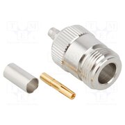 172147 Connector: N; plug; female; straight; 50Ω; crimped; for cable; PTFE rCkrFE9hD4WEAxZGQOOqDvPRI8uhSKDuHZmP0z1UOZo