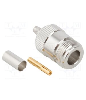 172147 Connector: N; plug; female; straight; 50Ω; crimped; for cable; PTFE rCkrFE9hD4WEAxZGQOOqDvPRI8uhSKDuHZmP0z1UOZo