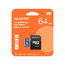 Memory Card A-DATA 64GB microSD with SD Adapter AKRUS64A2.jpg