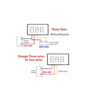 VOLTMETRS - MODUĻIS 0,56" LED zils, DC 0-100V, ar korpusu, 3 vadi

 ATMV22X.jpg