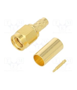 132195 Connector: SMA; plug; male; straight; 50Ω; soldering,crimped; PTFE 3B8RnQ6mfnUVz0PxAfrRPjFWAyDIVa4KNdqFLjVCQSg