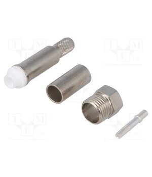 J01701A0007 Connector: FME; plug; female; straight; crimped; for cable r5zWzRUWzYh9jabUOZdI0eH7FTBPgu0MpOKbfvg8eT4