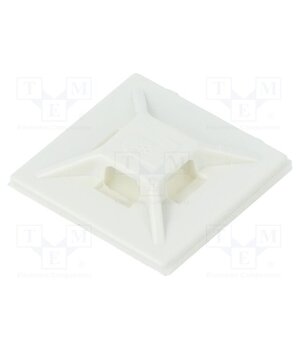 ABMM-A-C Holder; self-adhesive; ABS; white; Tie width: 2.5÷3.7mm; Ht: 4.6mm dvQ42tuNY4bR_bIlYsaKXKcwC5CWjBi1PaRbks1A4gY