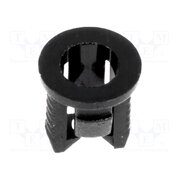 FIX-LED3-4 LED holder; 3mm; one-piece; black; UL94V-2; L: 5.7mm; polyamide pUbEOxIH9fq_r2htHzDP6PXg4lGO4wf2JQCzRQPda-I