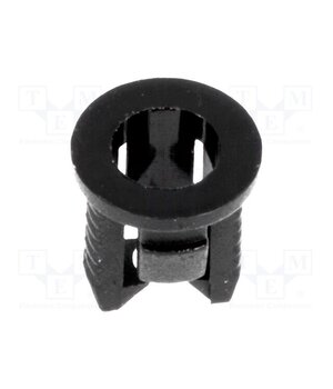 FIX-LED3-4 LED holder; 3mm; one-piece; black; UL94V-2; L: 5.7mm; polyamide pUbEOxIH9fq_r2htHzDP6PXg4lGO4wf2JQCzRQPda-I