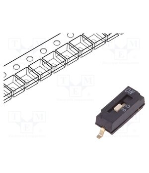 TDA01H0SB1R Switch: DIP-SWITCH; Poles number: 1; OFF-ON; 0.025A/24VDC; Pos: 2 yONYDk7zBmYNNxOoKi59zMIhw2TnVPCBfzLDMqBzDpY