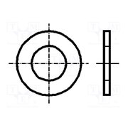 1875361 Washer; round; h=0.3mm; M1,7; D=4.5mm; steel; zinc; DIN 125A; BN 715 NQNL4kivIUStB9H0HsZY5sq0DEmaUnWpjHYUddxsxRU