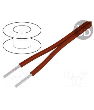 0065202 Wire; ÖLFLEX® HEAT 180 SiZ; 2x0.75mm2; Cu; stranded; silicone; red zClkTyDxNrLwBIZtU2TwWvbRCccr7-RJTZoNhIdqIHI