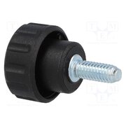 6351 Knob; Ø: 16mm; Ext.thread: M4; 10mm; H: 13mm; polyamide; knurled Rt3IbXpThhhiw5o2omeiuLta6aCYuJFKR4_PFVv94Zc