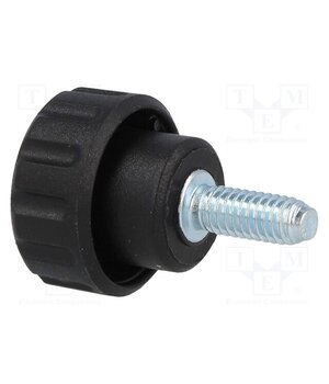 6351 Knob; Ø: 16mm; Ext.thread: M4; 10mm; H: 13mm; polyamide; knurled Rt3IbXpThhhiw5o2omeiuLta6aCYuJFKR4_PFVv94Zc