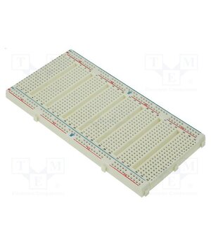 WBU-502 Board: universal; prototyping,solderless; W: 73mm; L: 142mm u77lKR9uCy_whLfJcKlQi_HrrQqQVz7ZBNLNurmlNVM