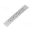 GN 711-KUS-100-S-U Ruler; U; W: 11mm; silver; plastic; Length: 100mm; self-adhesive QN-SJ3WKeRv6hzAToV8fsVmfNQcSRYD-rE8TppsER_Y