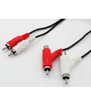 2x RCA (M) <-> 2x RCA (M+F) kabelis, 1,5 m

 CKA510.JPG