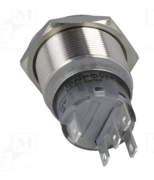ONPOW 19 mm pret vandalismu izturīgs pogas slēdzis 24 V, zaļš LED, IP67

 CPR01919Z1+2.png