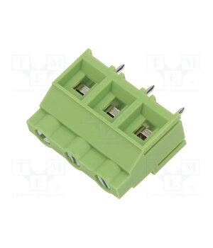 XY636-3P 9.52MM GREEN Connector: PCB terminal block; terminal; angled 90°; on PCBs oxKM70gzQ7cV4kn8suODAcKtOgT9HGZItJ7uZ5OHPMw
