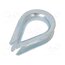 KU18 Thimble for rope; steel; for rope; Ørope: 18mm; zinc; DIN 6899B Y1kvklQKdVYqutQFtDth78htaJr6mGua4tDUiRKkc1E