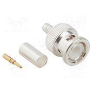 031-4326 Connector: BNC; plug; male; straight; 50Ω; crimped; for cable; PTFE 91FVAhXhmm_fjZ7VuGFyeeJmHkhWAfpIGg5m3X0W52k