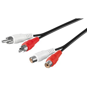 2x RCA (P) <-> 2x RCA (S) kabelis, 3 m

 CKA022_5.jpg