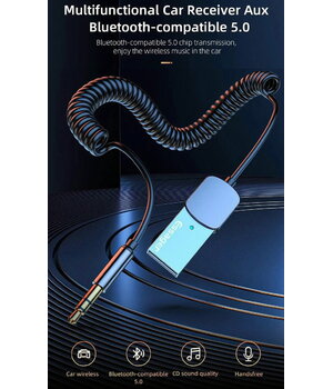 USB uz 3,5 mm spraudņa auto audio uztvērēja papildu adapteris Brīvroku komplekts Bluetooth 5.0 BT raidītājs

 ABESP092+1.jpg