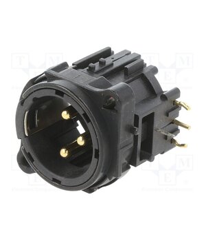 NC3MBH-B Connector: XLR; socket; male; PIN: 3; angled 90°; THT; silver; 6A DycBPslkaApDLkcQEZG9dCNKhnKI5L4SfHhRWdXApNc