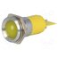SSBD22H1249 Indicator: LED; recessed; yellow; 24÷28VDC; 24÷28VAC; Ø22.2mm; IP67 dIN4FBCbbHVclZU9kZC-cCFJPVWE9nX1Hl8p7sfwbtY