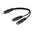 KABELIS - ADAPTERIS  3.5mm (K) <-> 2x3.5mm (L) Jack stereo, 0.2m CKA080.jpg