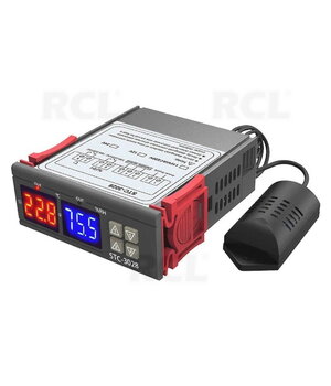 TERMOSTATS - HIGROSTATS STC-3028 (digitālais mitruma un temperatūras regulators), 230 VAC

 ABTT028.jpg