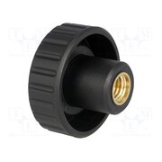 6813 Knob; Ø: 40mm; Int.thread: M10; 13mm; H: 27mm; polyamide; knurled bvi6syvg1feR1l0UzbqYIzMzOuqGpQWb8uHlgP5USww