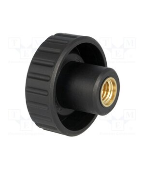 6813 Knob; Ø: 40mm; Int.thread: M10; 13mm; H: 27mm; polyamide; knurled bvi6syvg1feR1l0UzbqYIzMzOuqGpQWb8uHlgP5USww