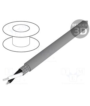 3231 SL005 Wire; Alpha Essential C&C; 2x20AWG; PVC; dark grey; 600V; 30.5m CawXPTRdgfGLTWkShPXXdkKzNjyNG8k7rvJAZPhMLFE