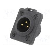 NC3MDX-TOP Connector: XLR; socket; male; PIN: 3; straight; soldering; black; 6A b4fOVBEcl318xmQWO8Qm4SfHm55jCdeDG2J_OcDi1mU