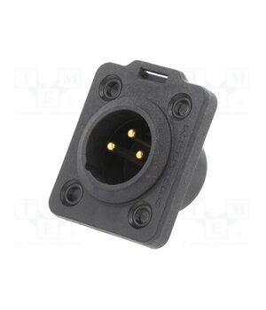 NC3MDX-TOP Connector: XLR; socket; male; PIN: 3; straight; soldering; black; 6A b4fOVBEcl318xmQWO8Qm4SfHm55jCdeDG2J_OcDi1mU