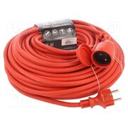 W-97295 Extension lead; 3x2.5mm2; Sockets: 1; rubber; red; 40m; 16A cWIdL-bjO53a8S5YqbkKBoiY_oIIgBfsEJdczI3NJYI