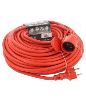 W-97295 Extension lead; 3x2.5mm2; Sockets: 1; rubber; red; 40m; 16A cWIdL-bjO53a8S5YqbkKBoiY_oIIgBfsEJdczI3NJYI
