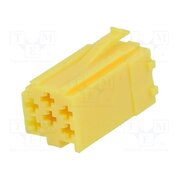 331441-1 Connector housing; plug; mini ISO; PIN: 6; yellow jKU02RfAaflUYDaY-aCuAnNOAGSm7tedeLZmCVVyJwg