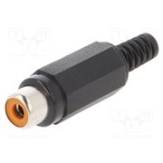 XKTO 1 SCHWARZ Connector: RCA; plug; female; with strain relief; straight aPDLU7d4pY2v09h8Xf0jqxvGEQumpVTOmGo_JZS78V4