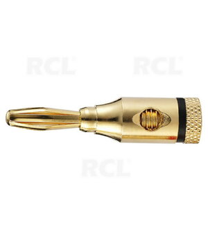 PLUG ø4mm 'banāna' tipa, metāla, melns, apzeltīts

 CKI096J.jpg