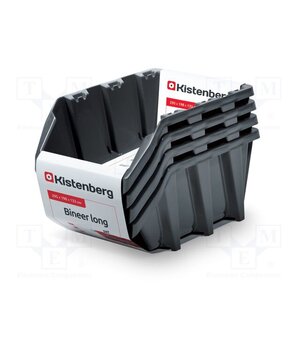 KBILS30-S411 Container: cuvette; black; long; 295x198x133mm; 4pcs; KBILS30 tjzTVAOW3xr88XKY3IbgMlTNga4MYdKLHifhMBNq4Dk