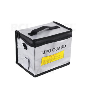 Ugunsdroša, sprādziendroša LiPo akumulatora drošības soma, 215 x 145 x 165 mm

 IDK0601.jpg